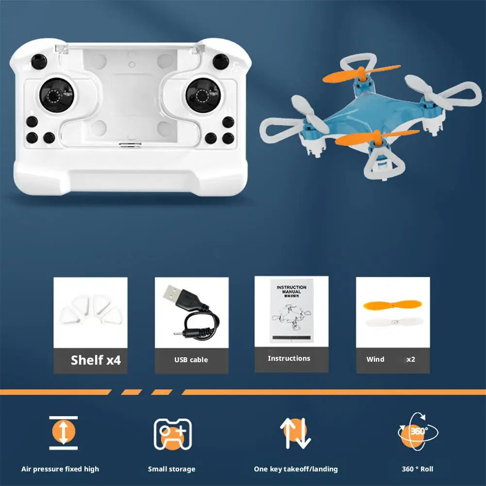 FlipFly Mini Drone quadcopter remote control airplane high fall resistance toy.