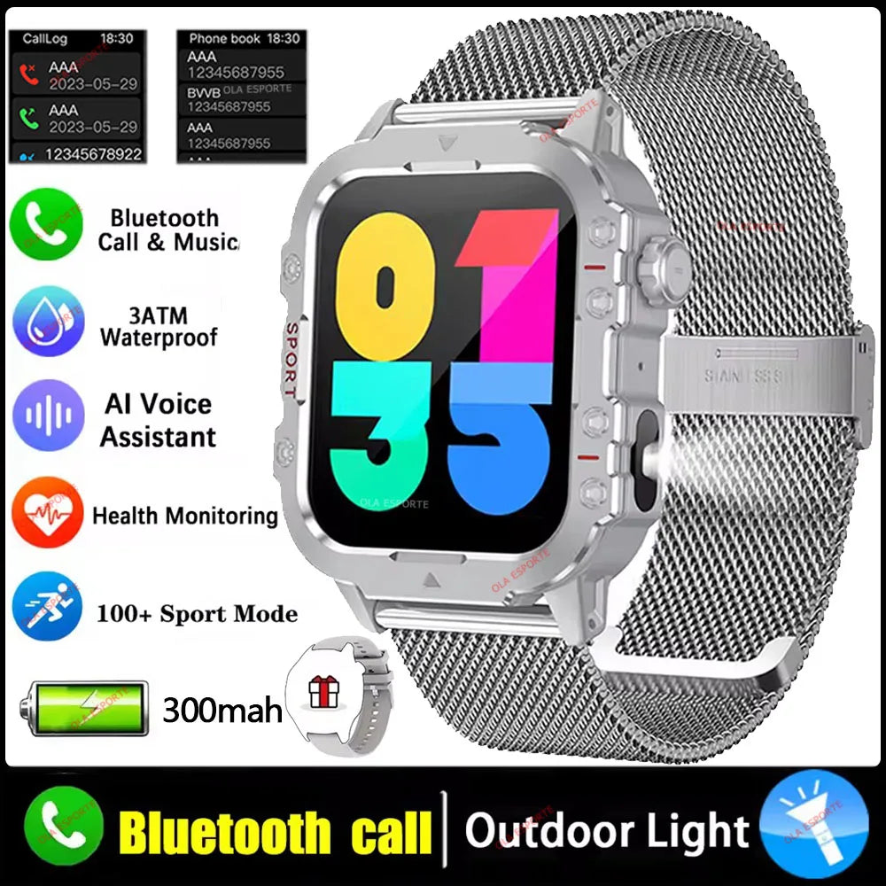 Original Military Men Smart Watches Wireless Call Fitness Clock IP68 Swim Waterproof Sport Smartwatch for Women IOS Android 2025