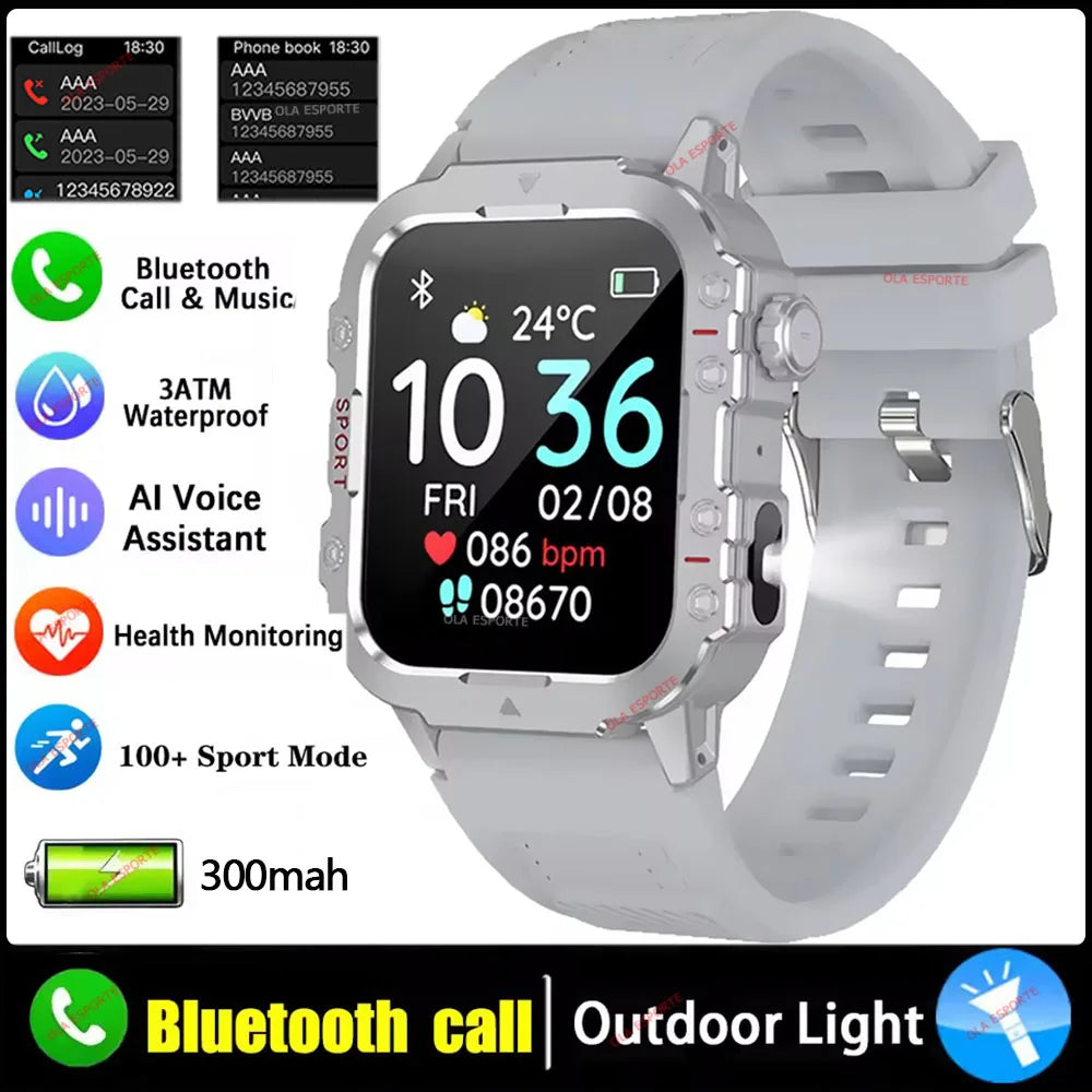 Original Military Men Smart Watches Wireless Call Fitness Clock IP68 Swim Waterproof Sport Smartwatch for Women IOS Android 2025