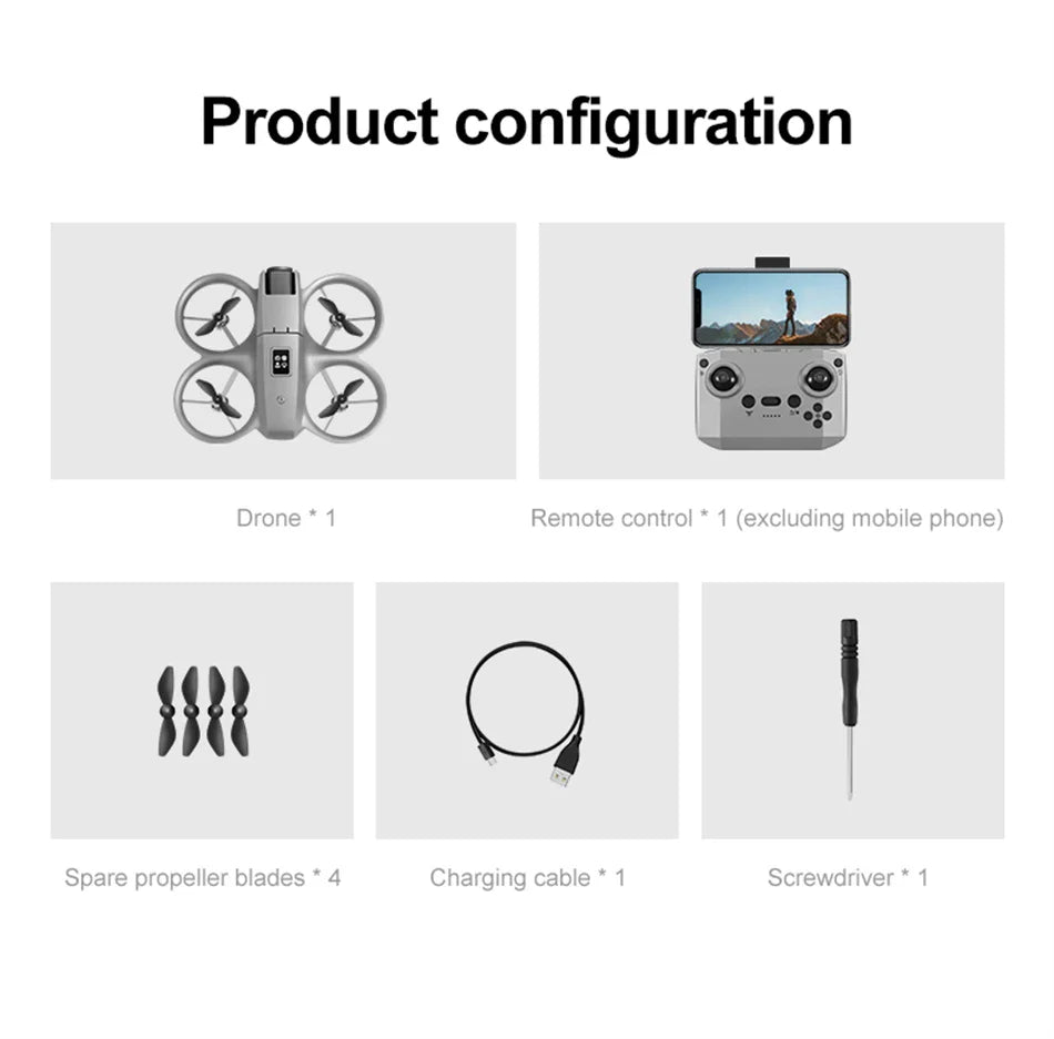 GT3 Drone 8K HD Dual Cameras 180° FPV 5G WIFI Brushless Motors Intelligence Obstacle Avoidance Foldable Quadcopters.