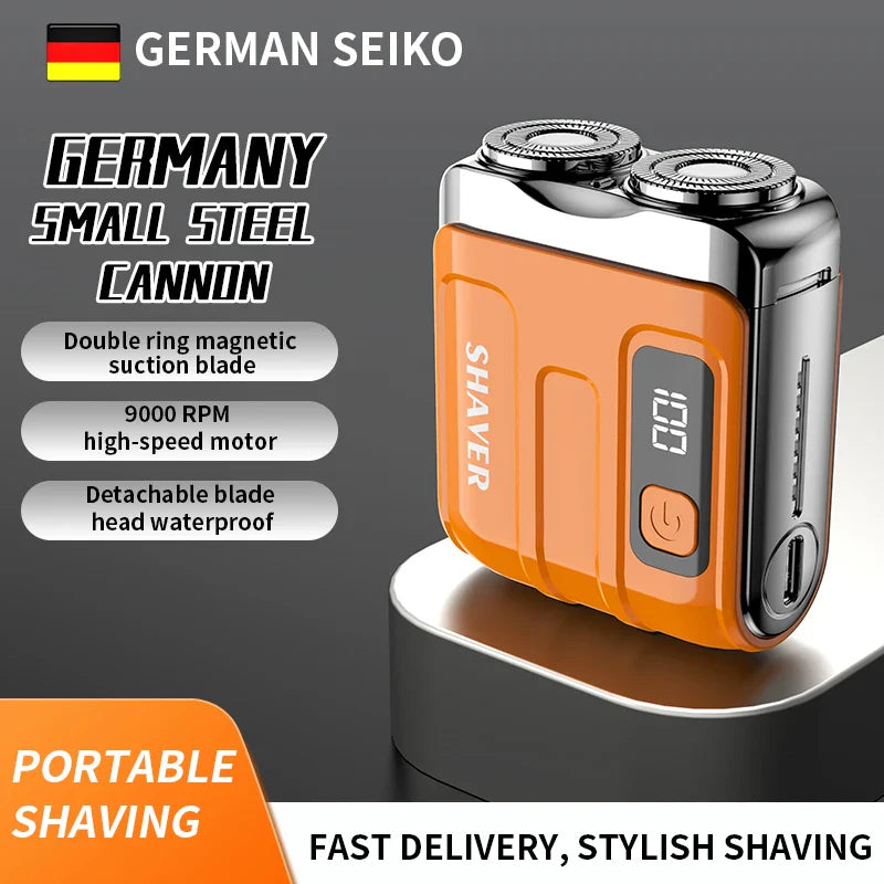 Mini Electric Rechargeable Smart Shaver – Compact Portable Cordless Razor for Beard, Mustache & Travel Use