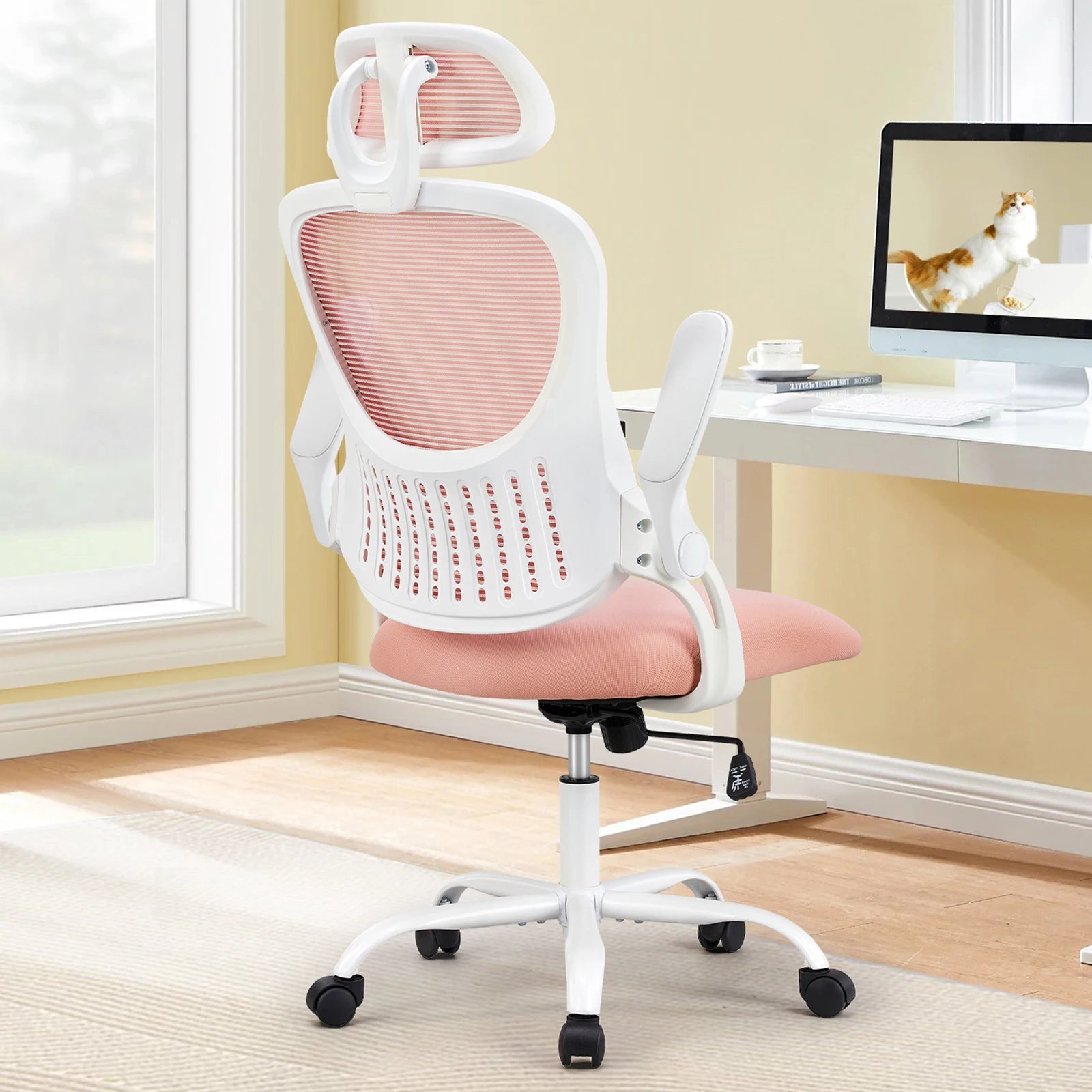 Mesh Ergonomic Office Chair – Adjustable Computer Desk Chair with Breathable Back Support.