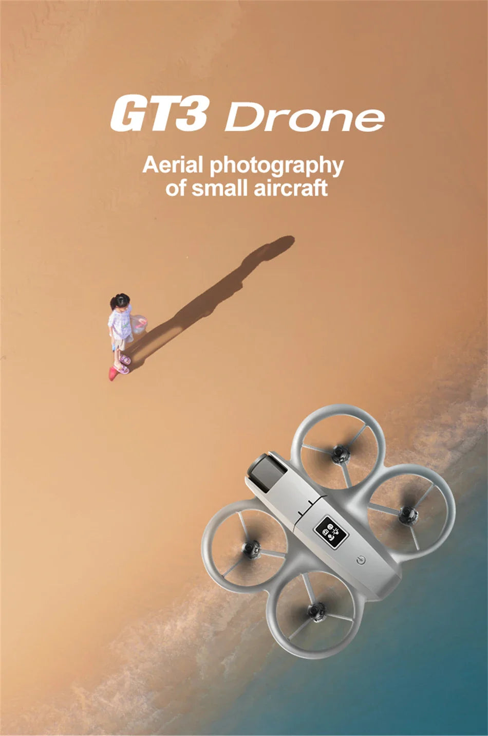 GT3 Drone 8K HD Dual Cameras 180° FPV 5G WIFI Brushless Motors Intelligence Obstacle Avoidance Foldable Quadcopters.