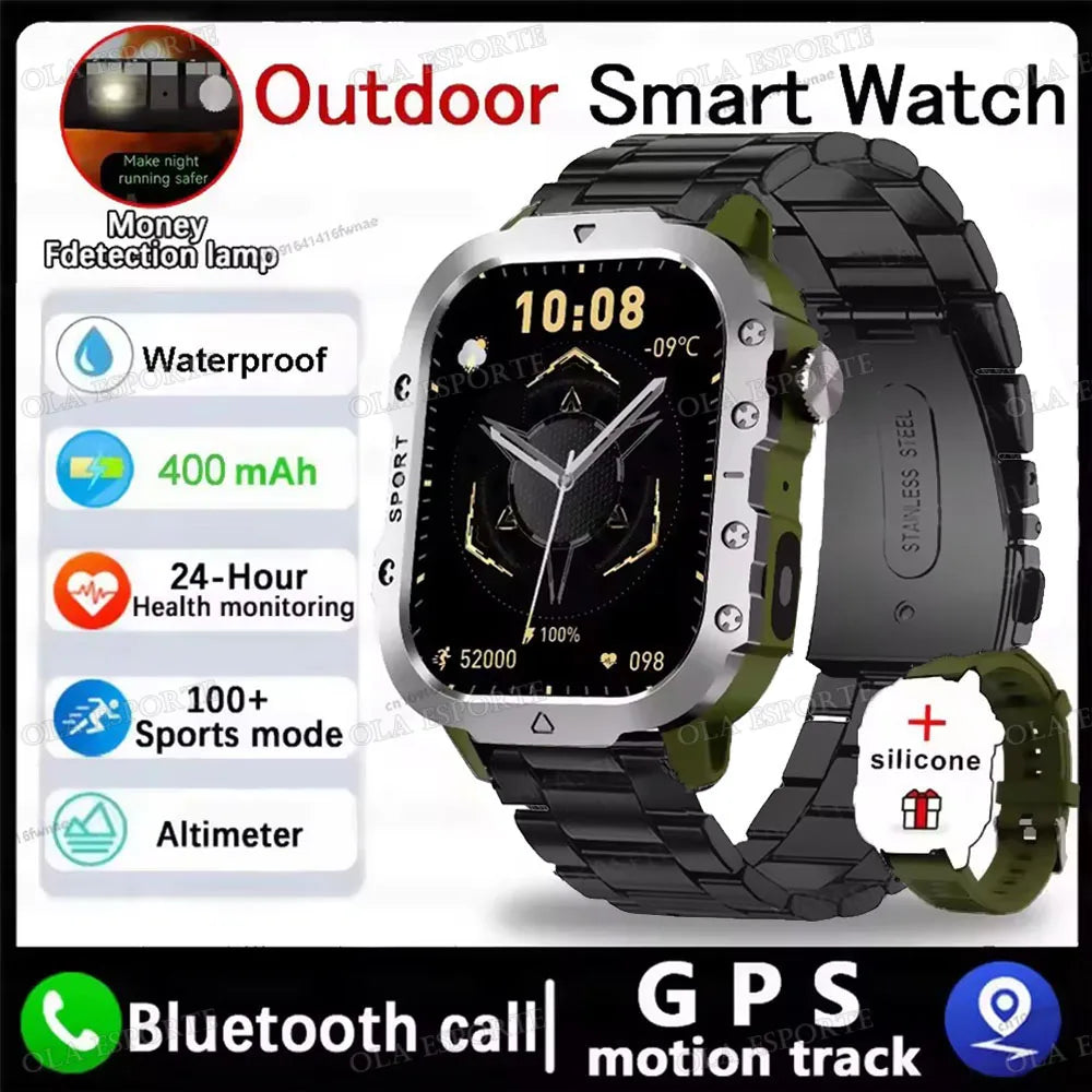 Men Smart Watch Bluetooth Call Health Monitor Waterproof Sports Watch
