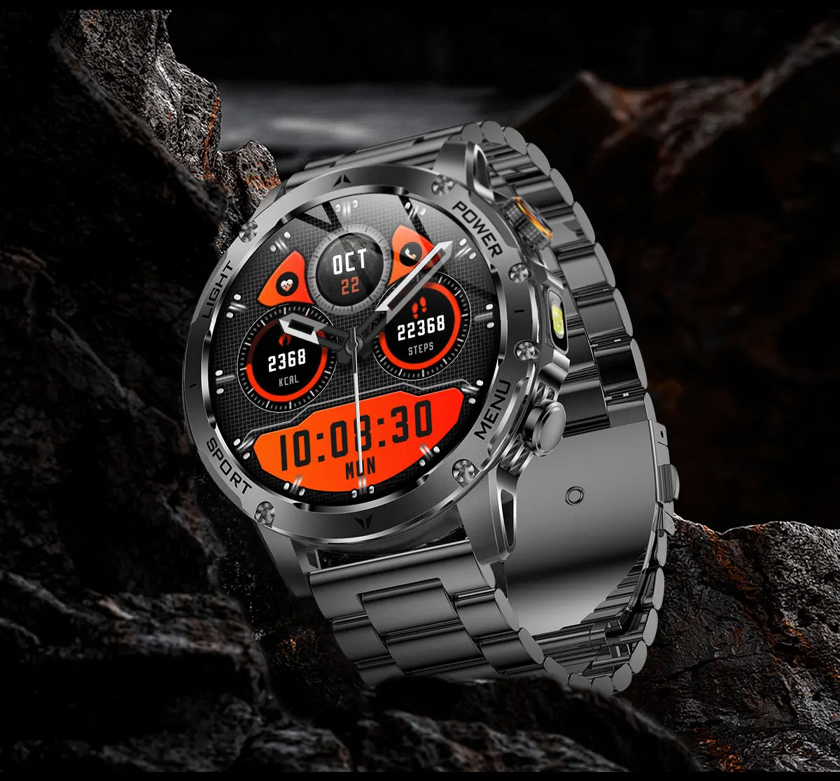2025 1000mAh Super Capacity Battery Adult Men Smart Watch 1.7-inch Large Screen Bluetooth Call IP68 Waterproof SmartWatch Sports