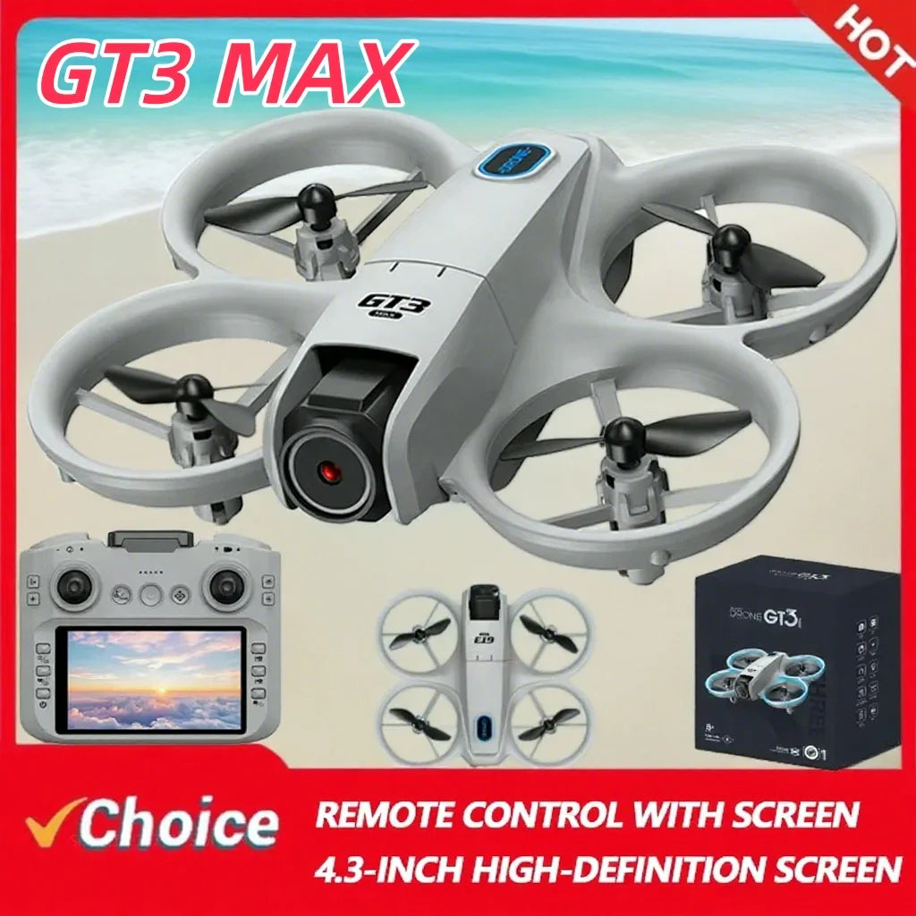 Drone 8K HD 4.3" Remote Control Headless Mode Helicopter 360° Flip Quadcopter Toys Mini Drone Fors Kid Toy Gifts