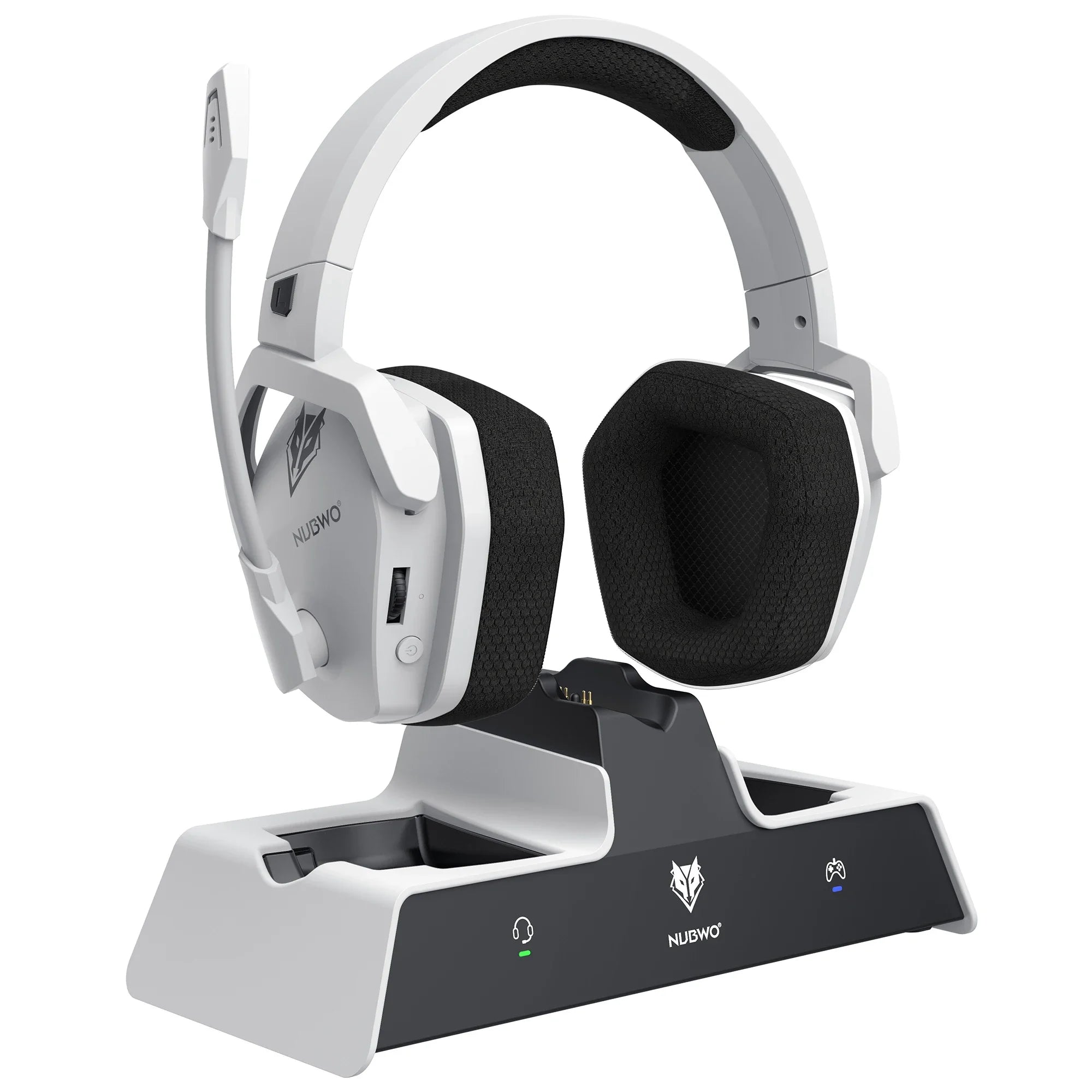 NUBWO G06 Wireless Gaming Headset 2.4GHz Bluetooth 5.3 with Mic 50mm Drivers