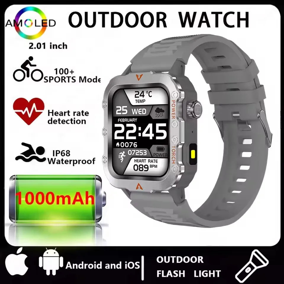 Men Smart Watch Bluetooth Call Health Monitor Waterproof Sports Watch
