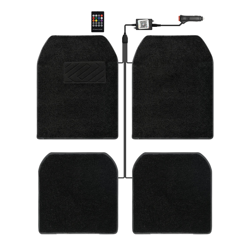 StarDrive RGB Car Floor Lights – Multi-Color LED Interior Ambient Lighting for Cars with App/Remote Control.