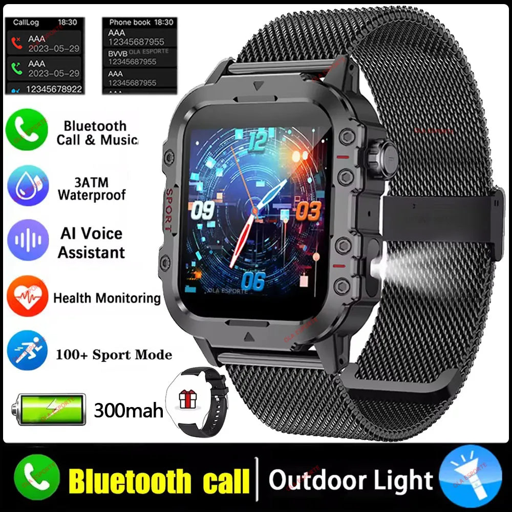 Original Military Men Smart Watches Wireless Call Fitness Clock IP68 Swim Waterproof Sport Smartwatch for Women IOS Android 2025