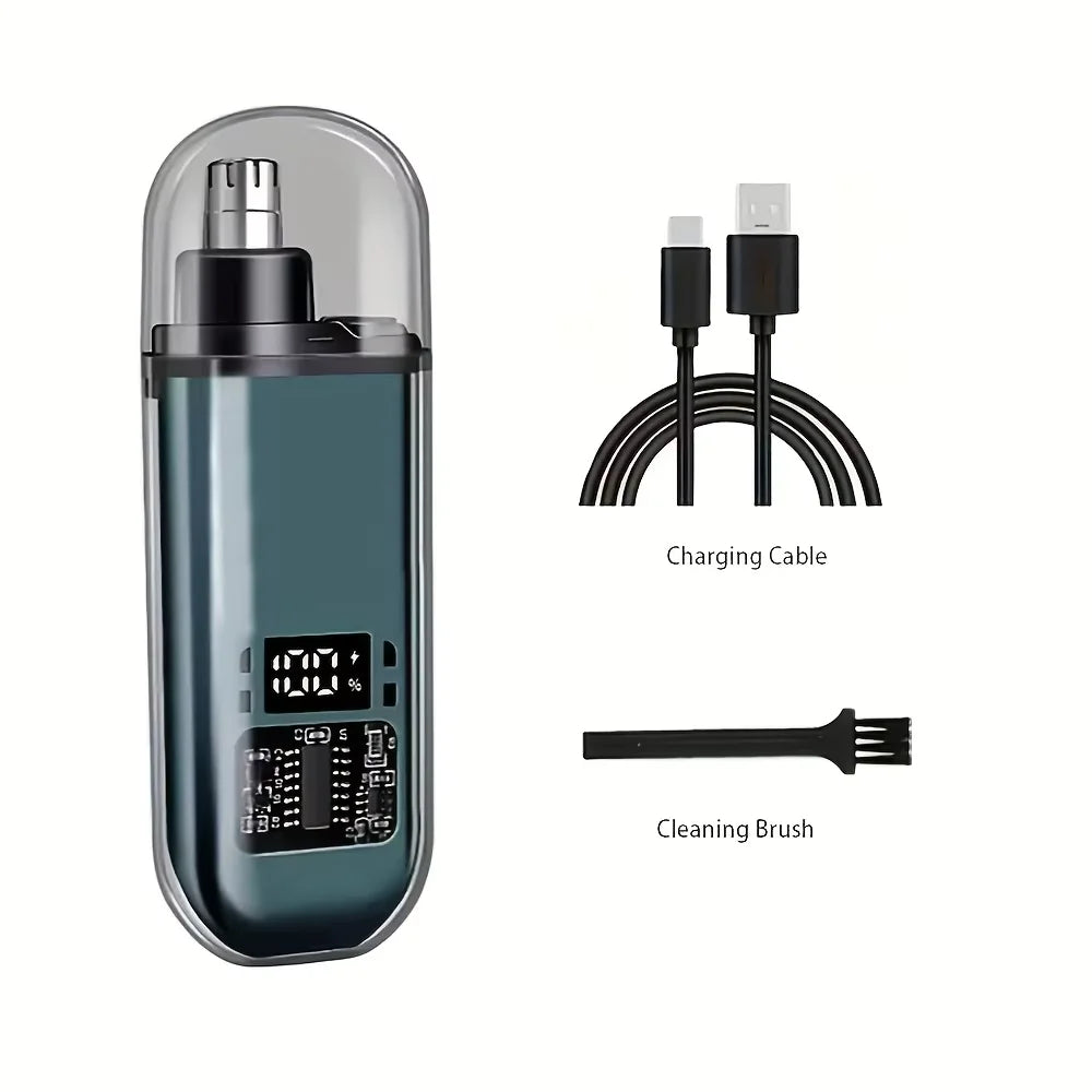 USB Rechargeable Nose Hair Trimmer(Precision Grooming for Nose, Ears, Eyebrows &amp; Facial Hair)