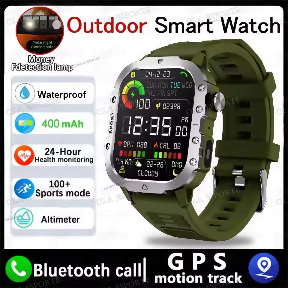 Men Smart Watch Bluetooth Call Health Monitor Waterproof Sports Watch