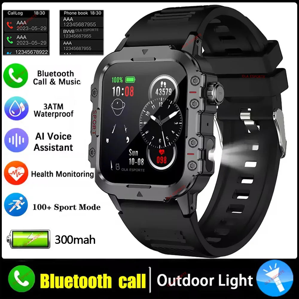 Original Military Men Smart Watches Wireless Call Fitness Clock IP68 Swim Waterproof Sport Smartwatch for Women IOS Android 2025