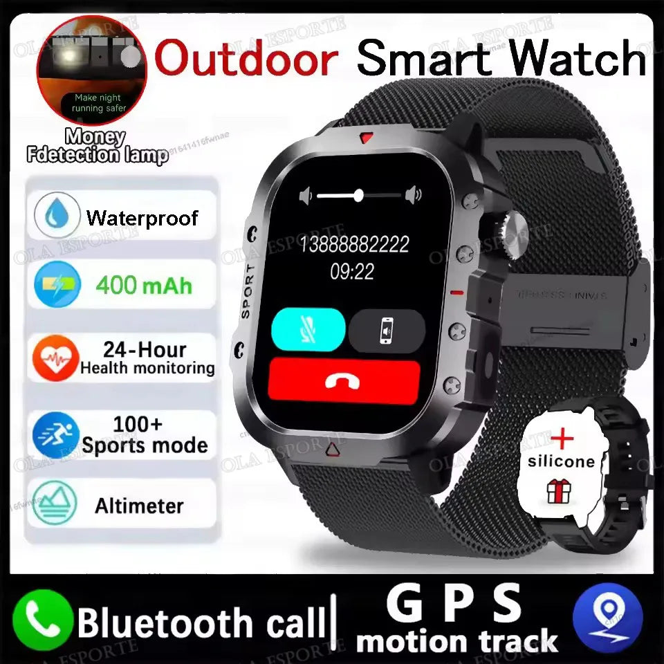 Men Smart Watch Bluetooth Call Health Monitor Waterproof Sports Watch