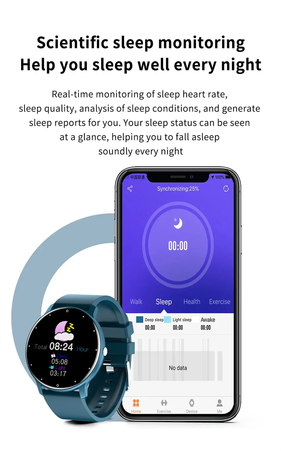 ZL02C Smart Watch for Men - Sports Fitness Tracker Bluetooth Call