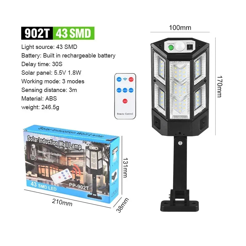 Smart Solar Motion Sensor Garden Light – Waterproof Outdoor Security LED Lamp with Auto Motion Detection for Home & Garden Protection
