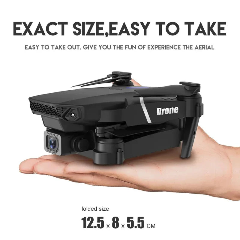 Foldable Drone 4K Single/Dual Camera WiFi FPV RC Quadcopter