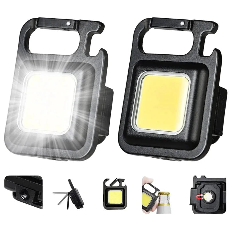 Ultra Bright Mini LED Keychain Flashlight – Portable Pocket Torch with Key Ring, USB Rechargeable Emergency Light for Travel & Outdoor Use