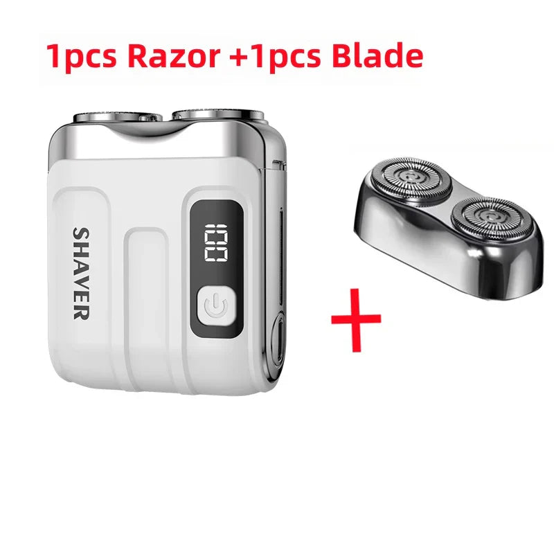 Mini Electric Rechargeable Smart Shaver – Compact Portable Cordless Razor for Beard, Mustache & Travel Use