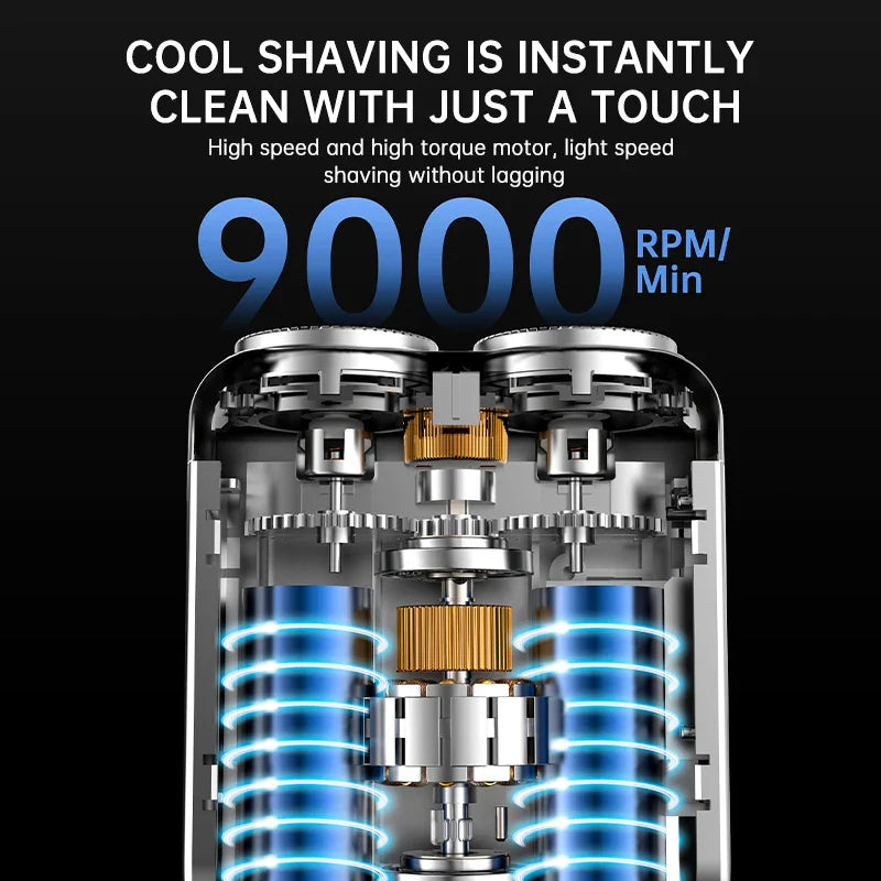 Mini Electric Rechargeable Smart Shaver – Compact Portable Cordless Razor for Beard, Mustache & Travel Use