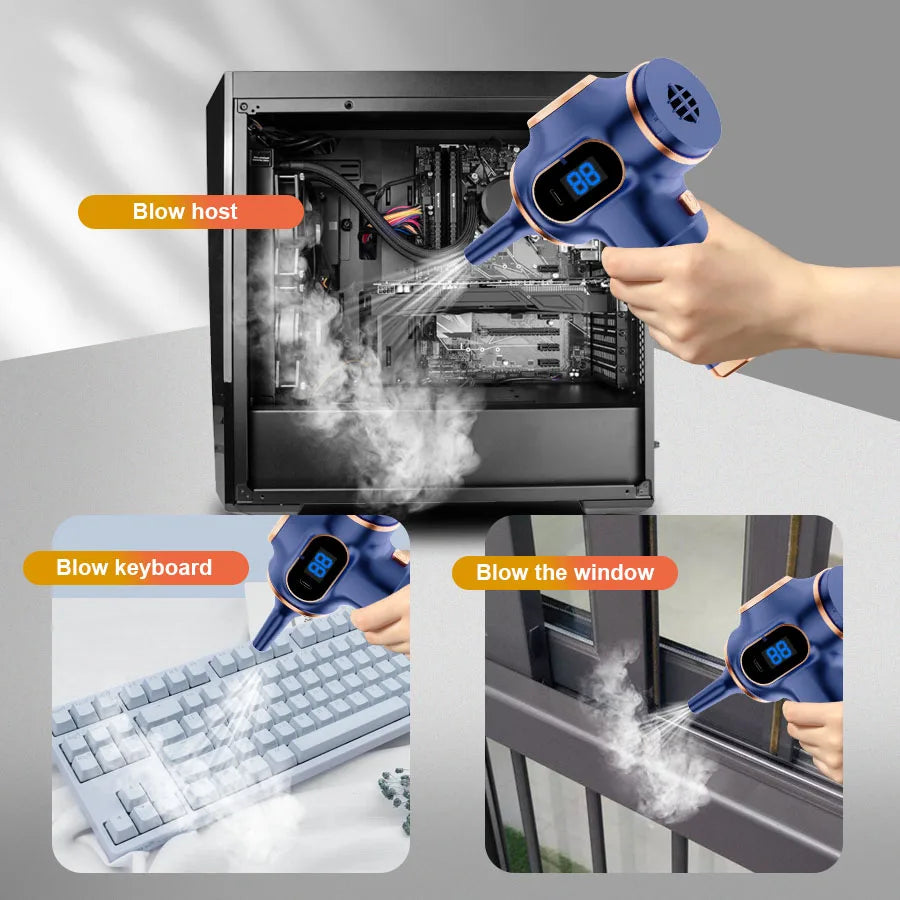 Portable Wireless Car Vacuum Cleaner – Handheld Cordless High-Suction Cleaner with HEPA Filter for Dust & Debris Removal