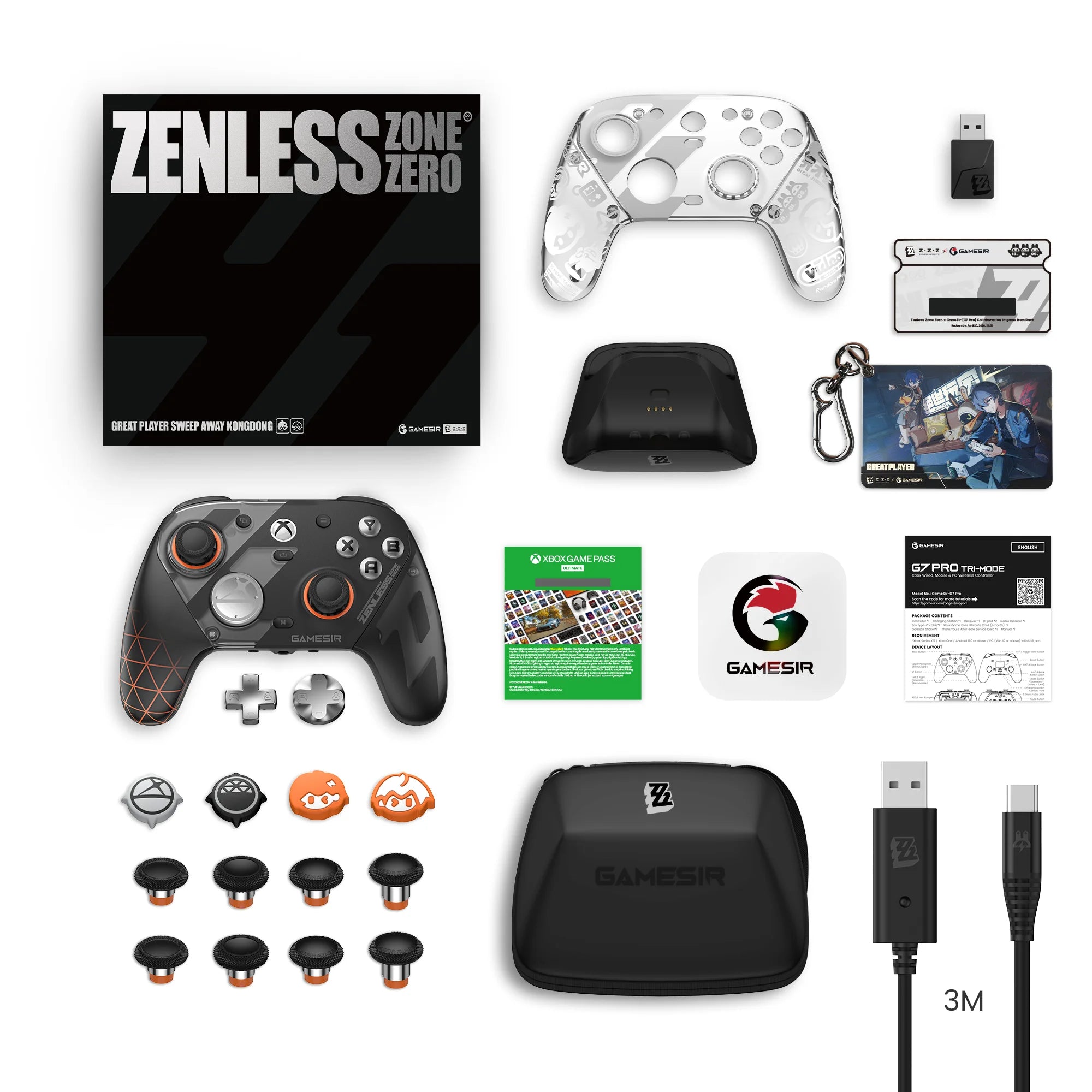 GameSir G7 Pro Zenless Zone Zero Wireless Controller for Xbox Series X|S, Xbox One, PC, Android Mag-Res™ TMR Bluetooth Gaming