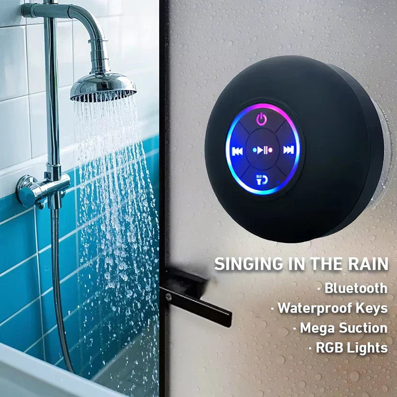 AquaBeat Portable LED Bluetooth Speaker – Wireless Music Speaker with RGB Lighting, Deep Bass & Stylish Modern Design