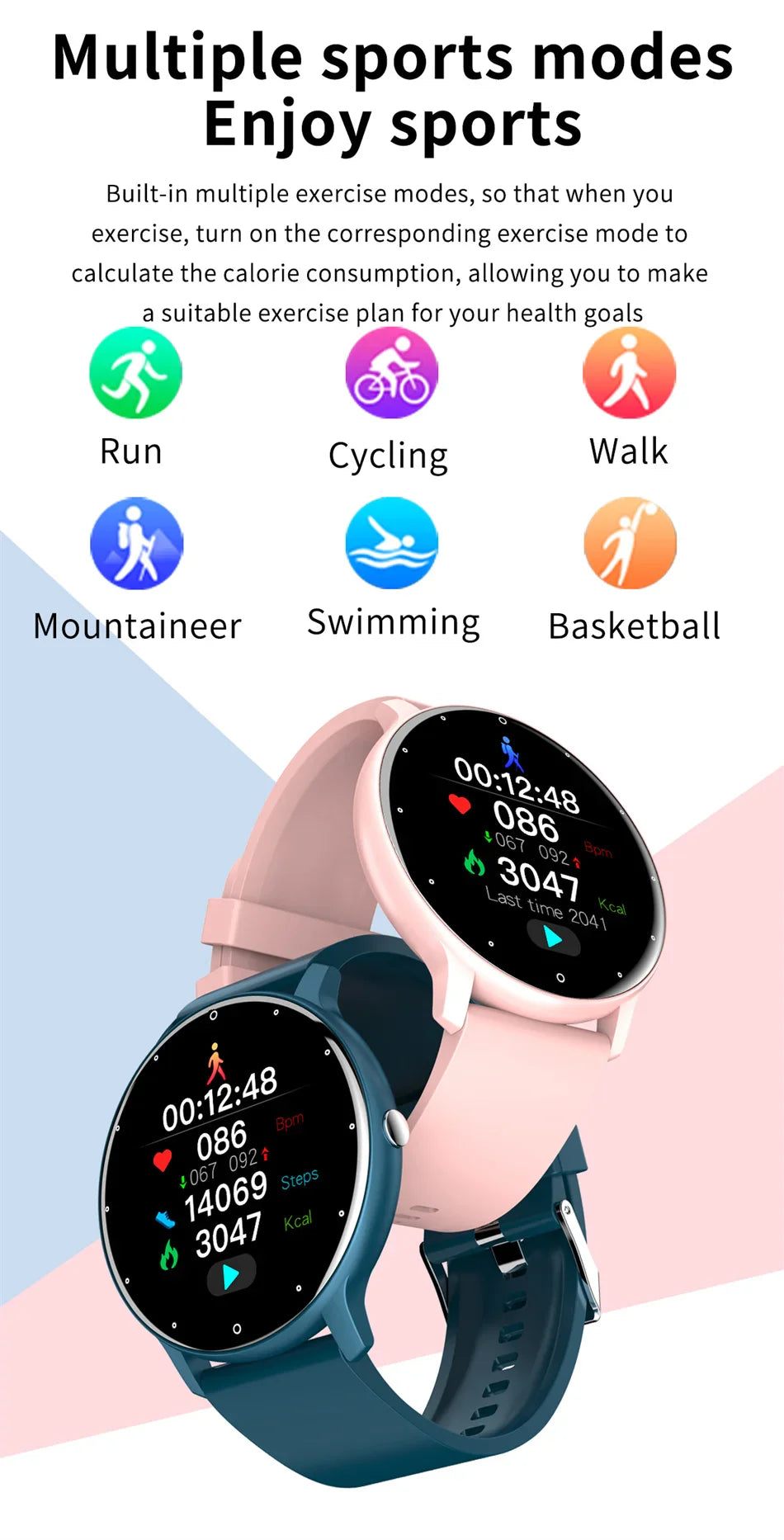 ZL02C Smart Watch for Men - Sports Fitness Tracker Bluetooth Call