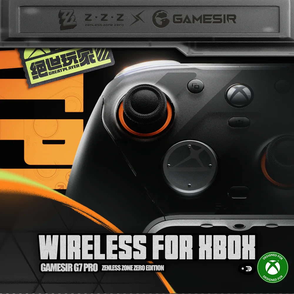 GameSir G7 Pro Zenless Zone Zero Wireless Controller for Xbox Series X|S, Xbox One, PC, Android Mag-Res™ TMR Bluetooth Gaming