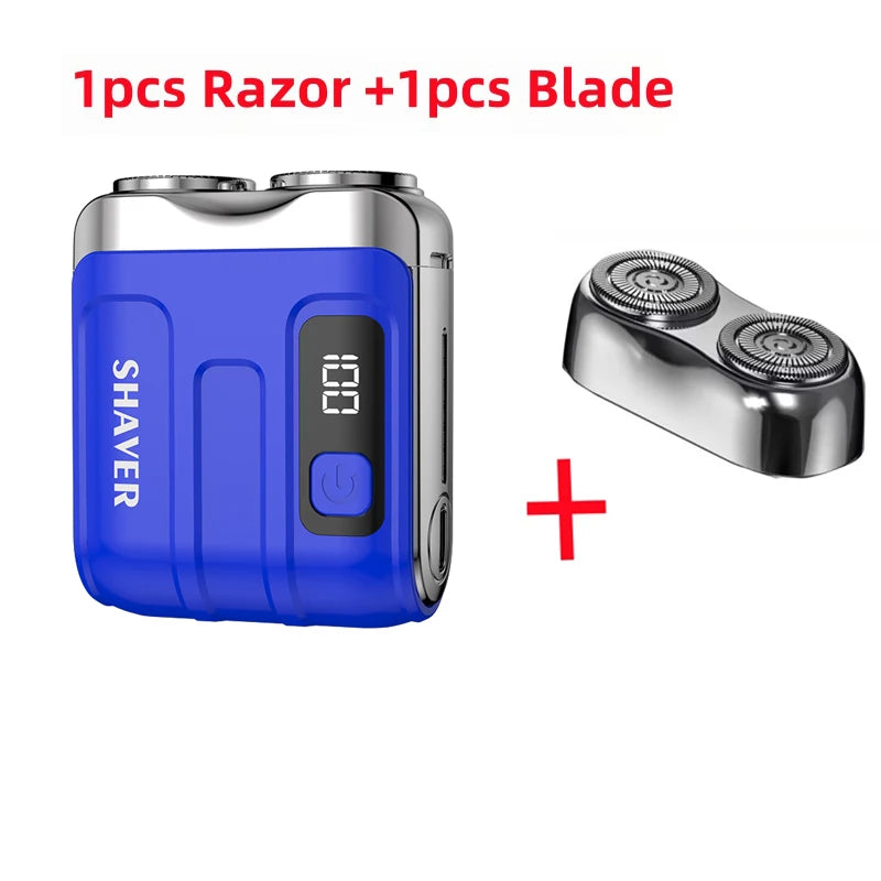 Mini Electric Rechargeable Smart Shaver – Compact Portable Cordless Razor for Beard, Mustache & Travel Use