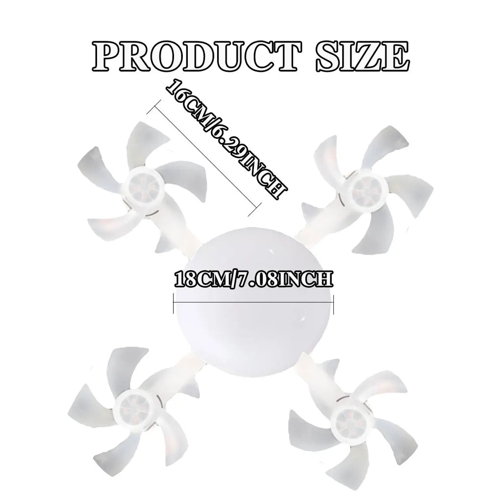 DroneBreeze Smart LED Fan – Stylish Silent Airflow System with Integrated Ambient Lighting for Modern Interiors