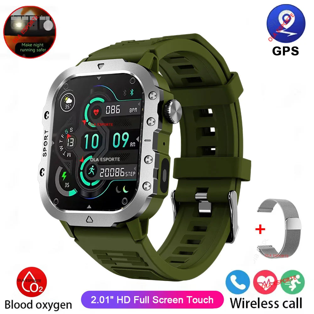 Original Military Men Smart Watches Wireless Call Fitness Clock IP68 Swim Waterproof Sport Smartwatch for Women IOS Android 2025