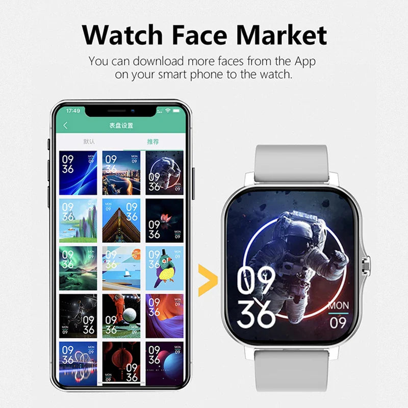 Sport Smart Watch Fitness Clock Health Monitor Waterproof Smartwatch Wireless Call Watches for Men Women IOS Android 2025