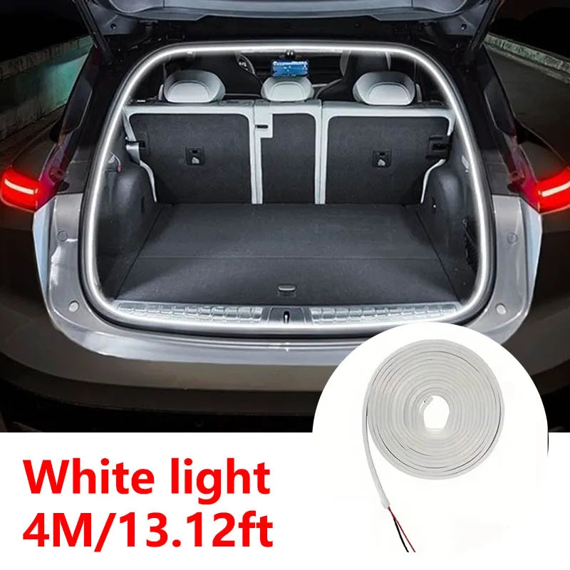 Smart Motion Sensor LED Car Trunk Light Strip – Automatic Ambient Interior Lighting with Easy Installation for Modern Car Upgrade