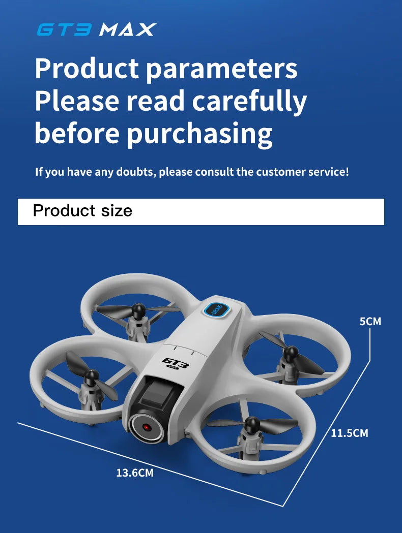 Drone 8K HD 4.3" Remote Control Headless Mode Helicopter 360° Flip Quadcopter Toys Mini Drone Fors Kid Toy Gifts
