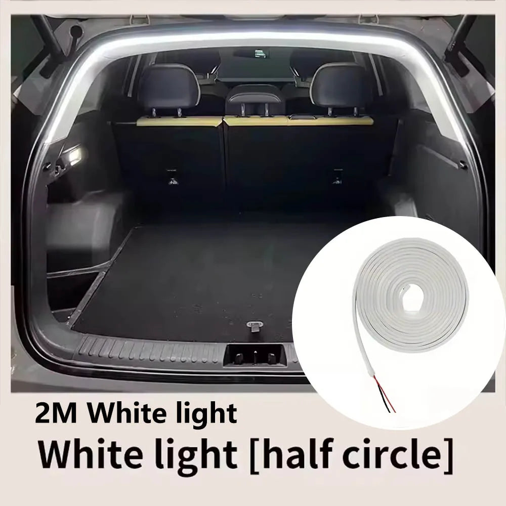 Smart Motion Sensor LED Car Trunk Light Strip – Automatic Ambient Interior Lighting with Easy Installation for Modern Car Upgrade