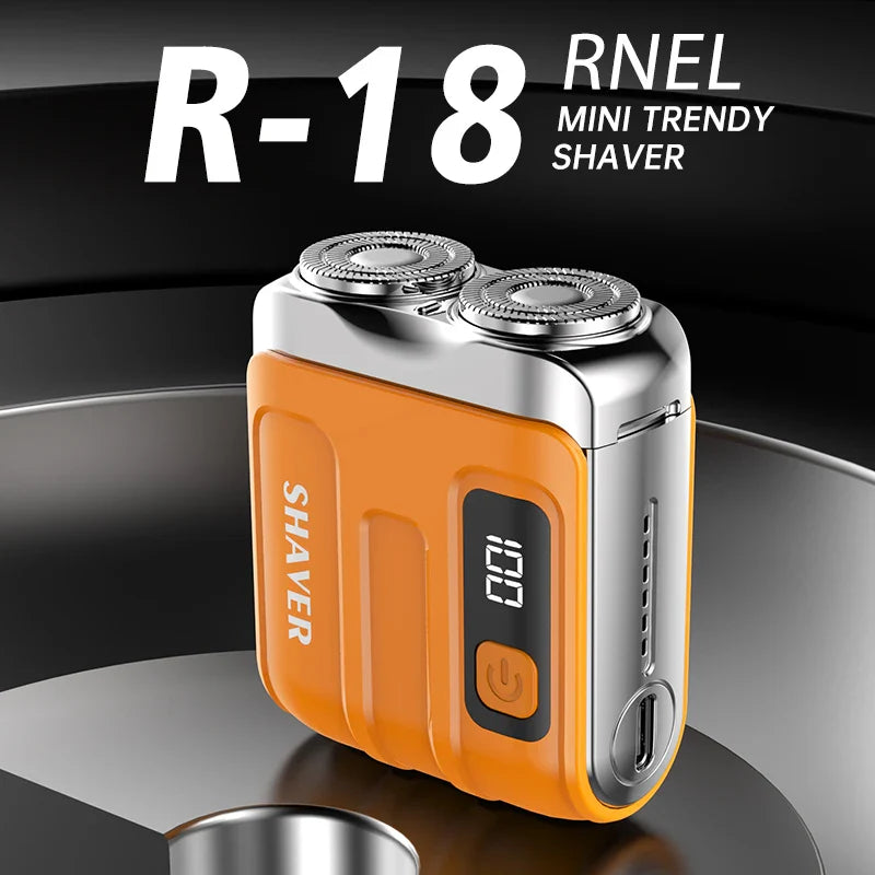 Mini Electric Rechargeable Smart Shaver – Compact Portable Cordless Razor for Beard, Mustache & Travel Use