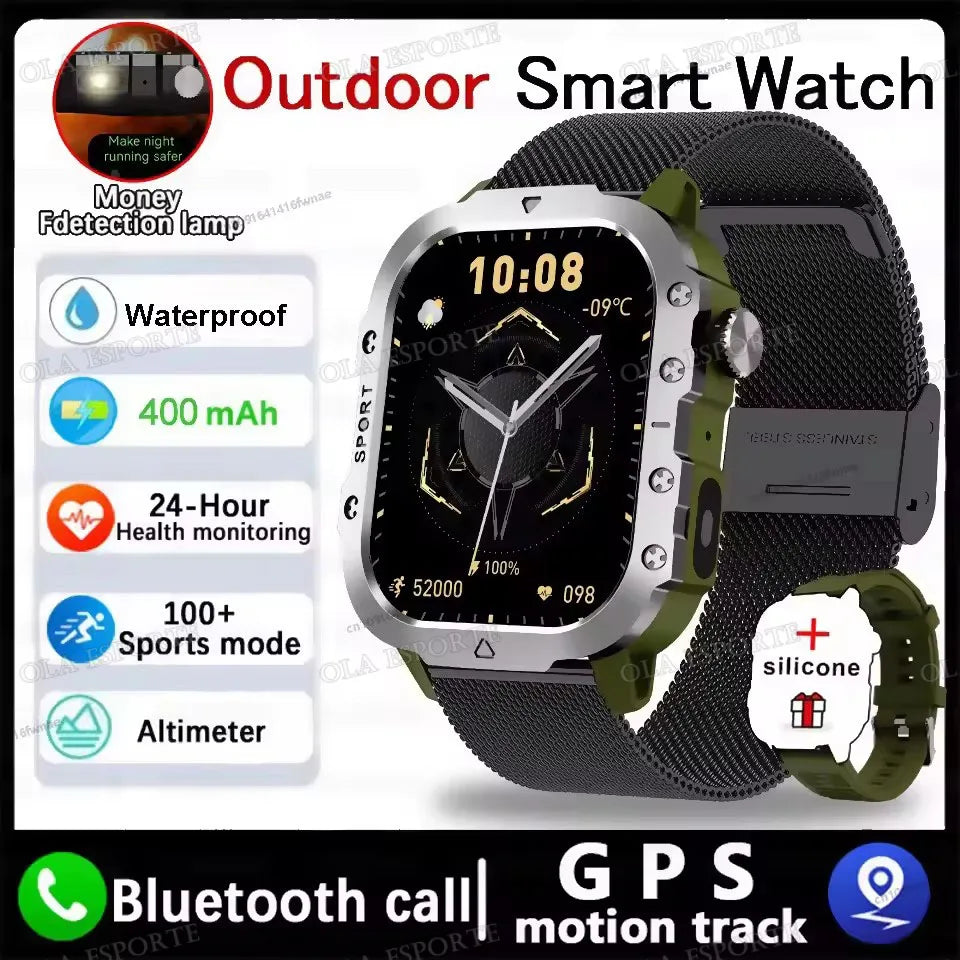 Men Smart Watch Bluetooth Call Health Monitor Waterproof Sports Watch