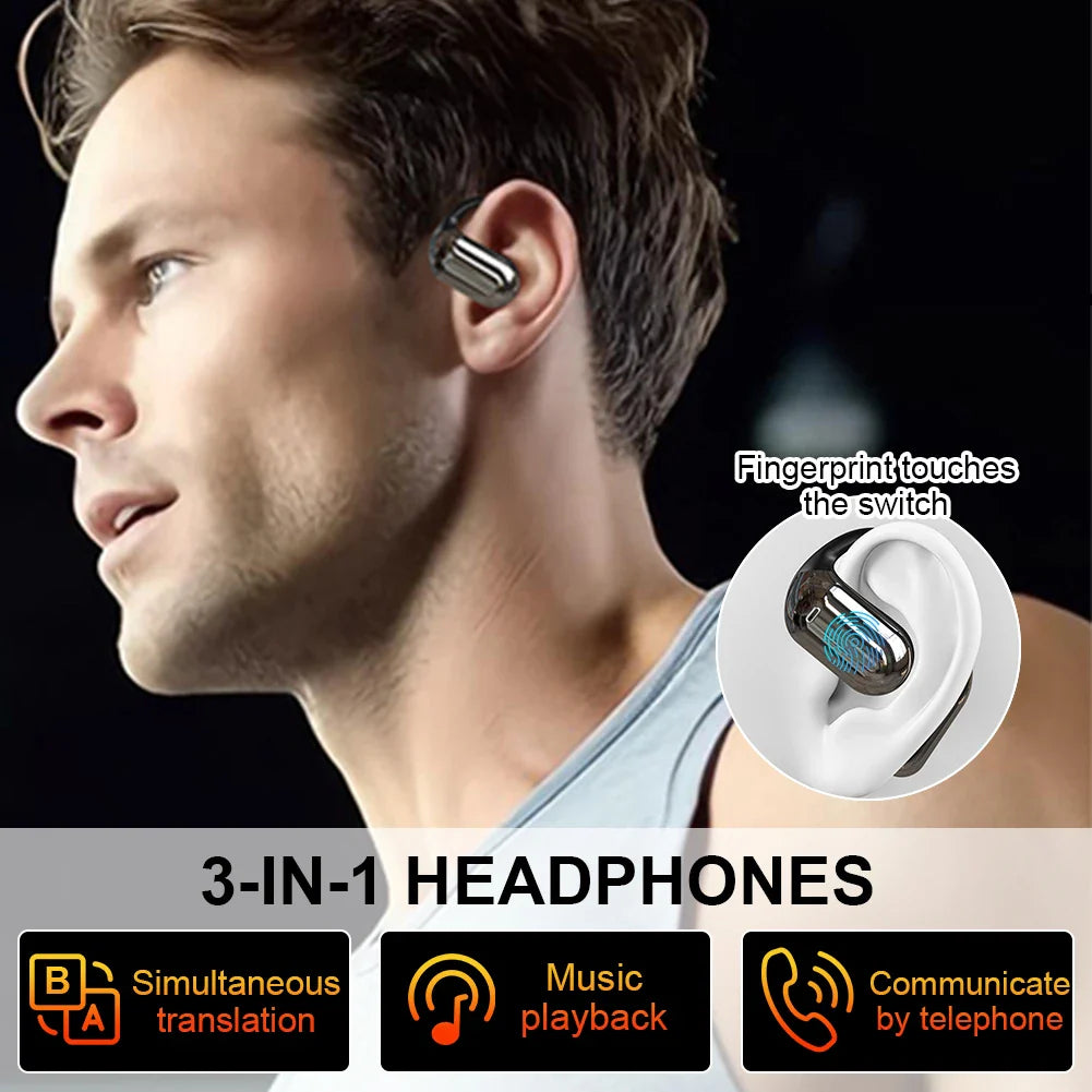 3-in-1 AI Translator Earbuds 140 Language Real-Time Translation Earphone Noise Cancelling Bluetooth Wireless Translating Headset