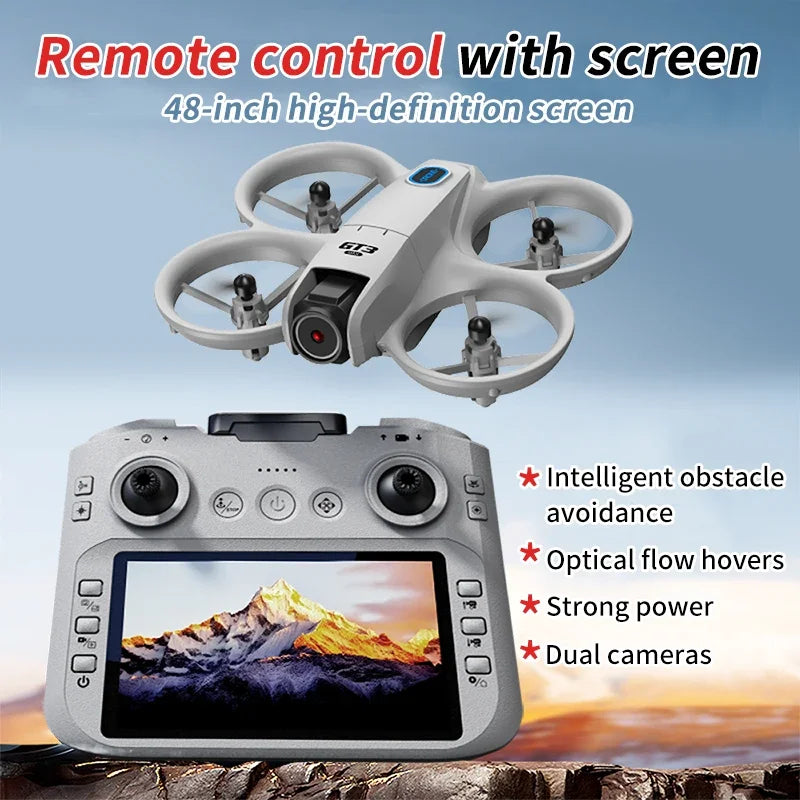 Drone 8K HD 4.3" Remote Control Headless Mode Helicopter 360° Flip Quadcopter Toys Mini Drone Fors Kid Toy Gifts