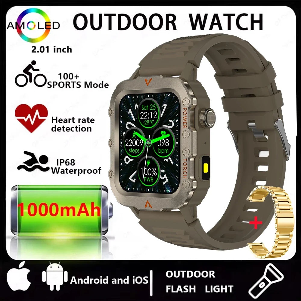 Men Smart Watch Bluetooth Call Health Monitor Waterproof Sports Watch