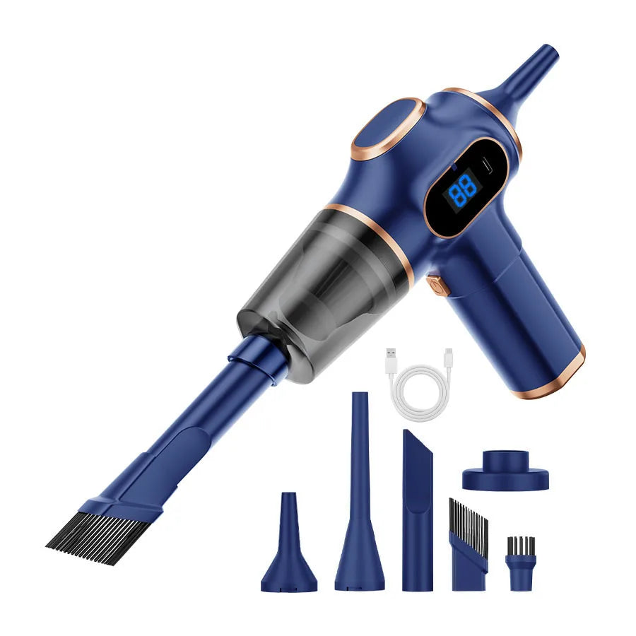 Portable Wireless Car Vacuum Cleaner – Handheld Cordless High-Suction Cleaner with HEPA Filter for Dust & Debris Removal