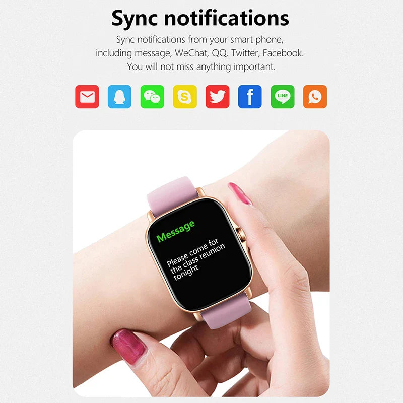 Sport Smart Watch Fitness Clock Health Monitor Waterproof Smartwatch Wireless Call Watches for Men Women IOS Android 2025