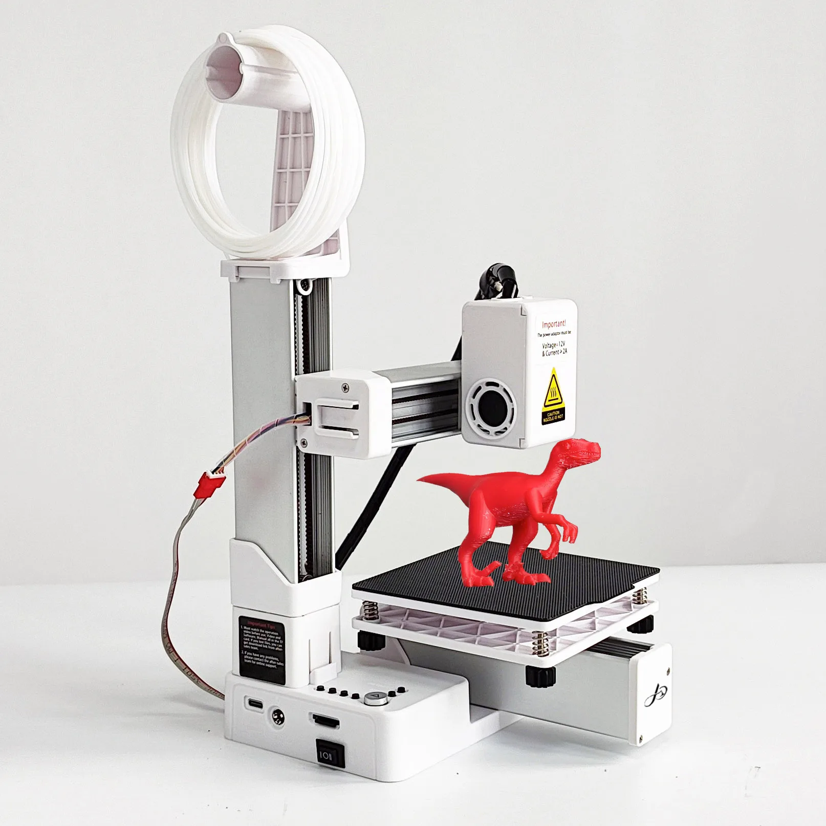 Beginner Friendly 3D Printer Machine – Supports PLA & TPU 1.75mm Filament, Easy Setup, Comes with Power Adapter for Home & Education Use