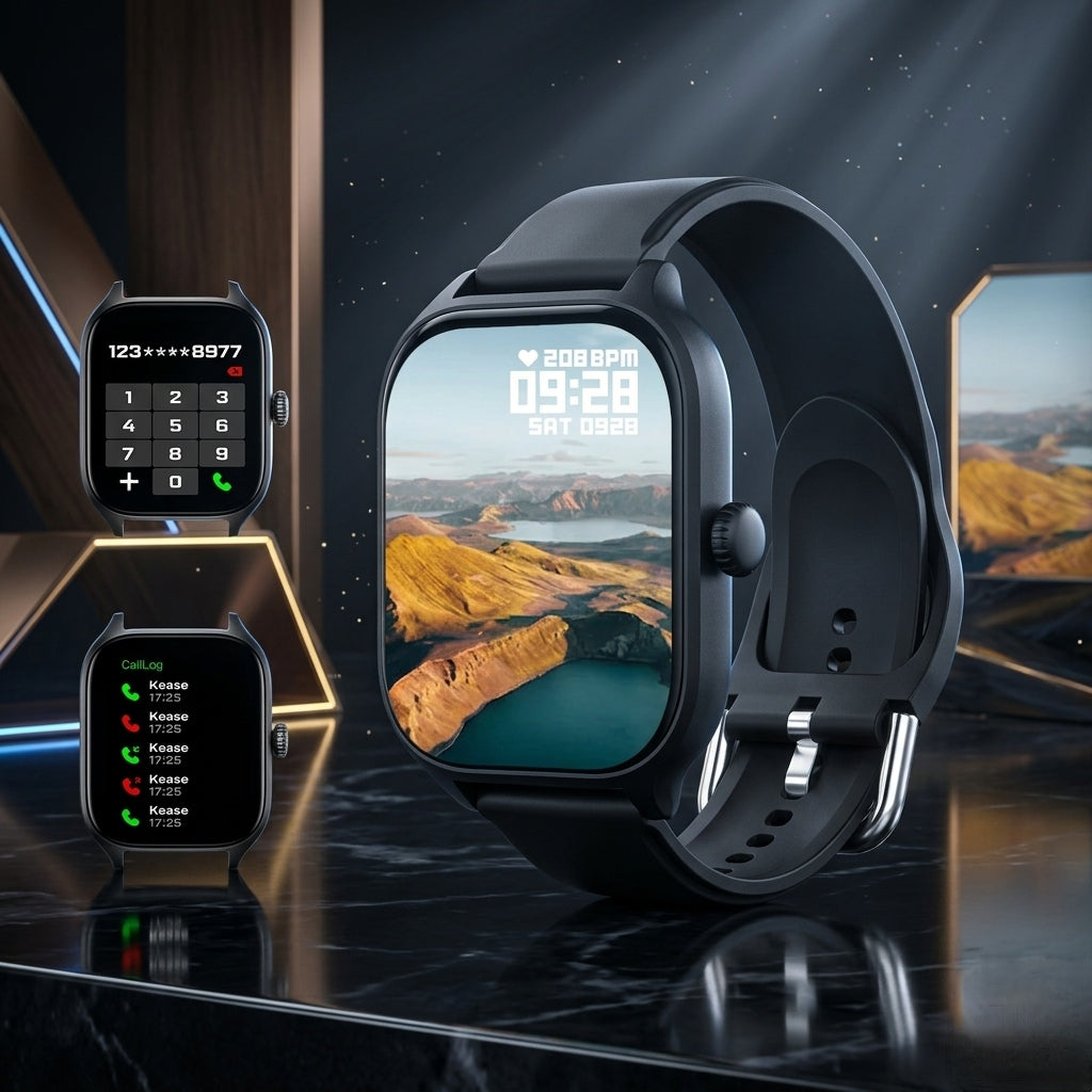 KESHUYOU H9 Smart Watch 2.01 Inch Bluetooth Call HD Display