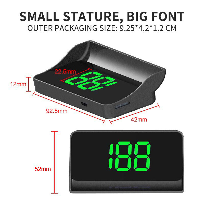 Smart Car Head-Up Display (HUD) Speedometer – Digital Speed Monitoring System for Safe & Focused Driving Experience
