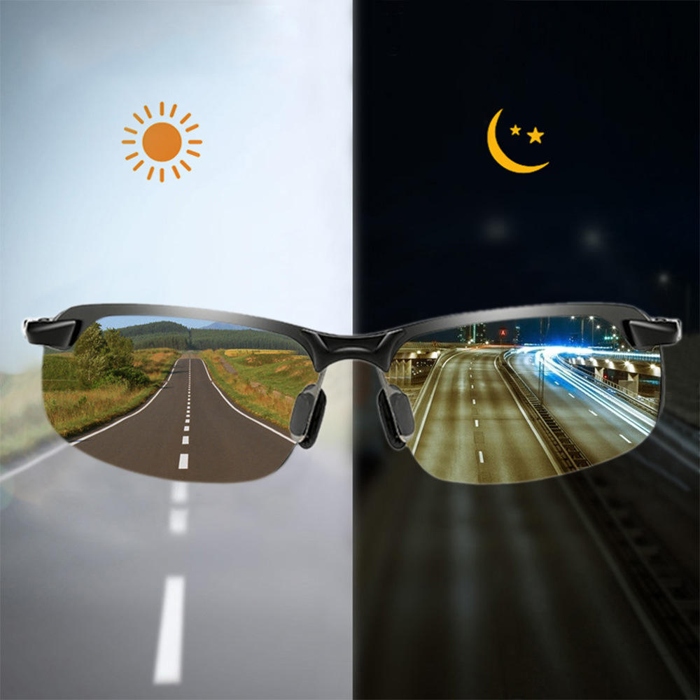 Polarized Night Vision Driving Sun Glasses,  Day and Night Vision Driver's Eyewear Photochromic Sun glasses.